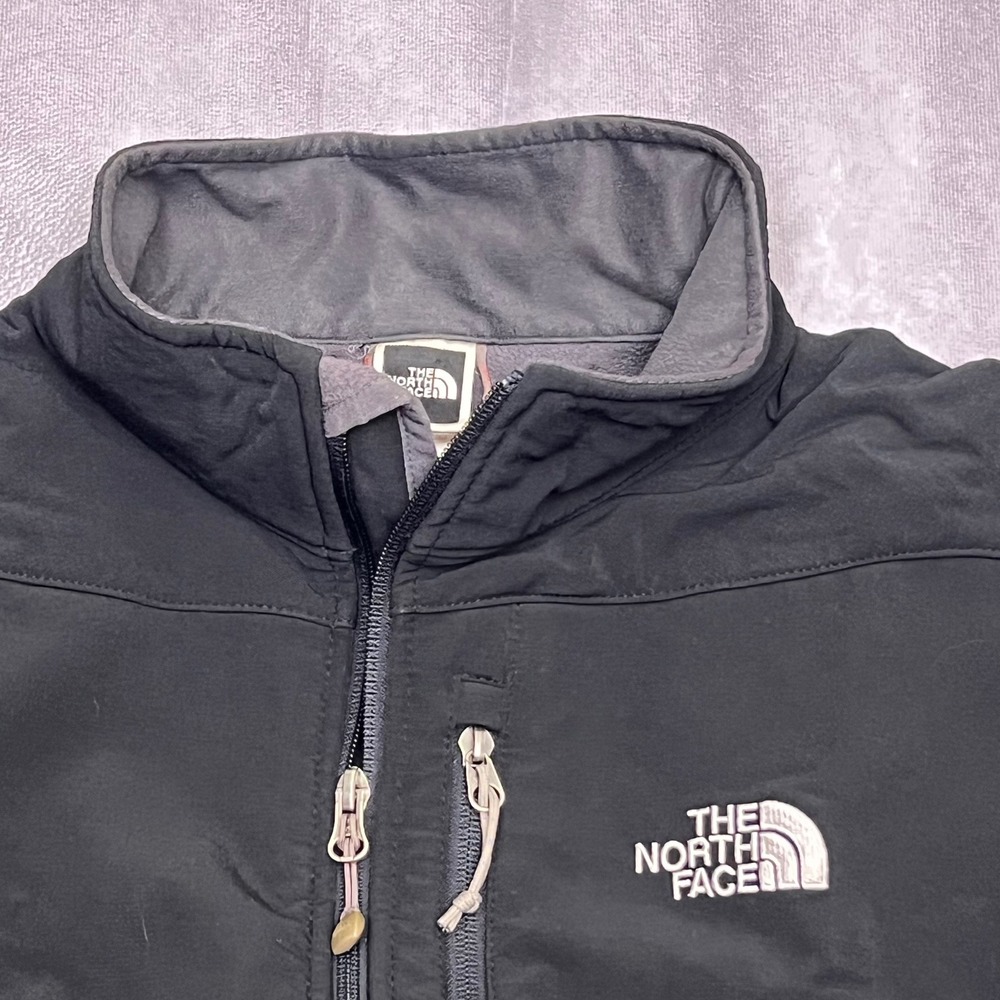 The North Face Apex Bionic Jacket Mens Large Black Good Windproof Softshell